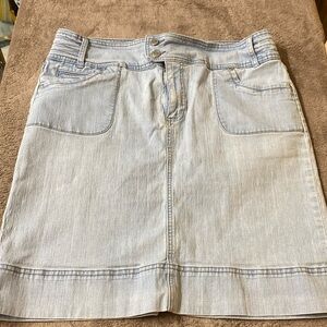 Jean skirt size 14 faded look